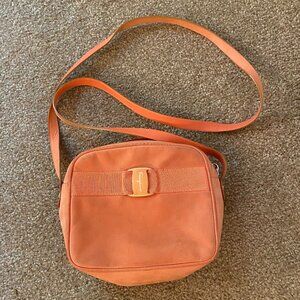 Ferragamo Suede Shoulder Bag
